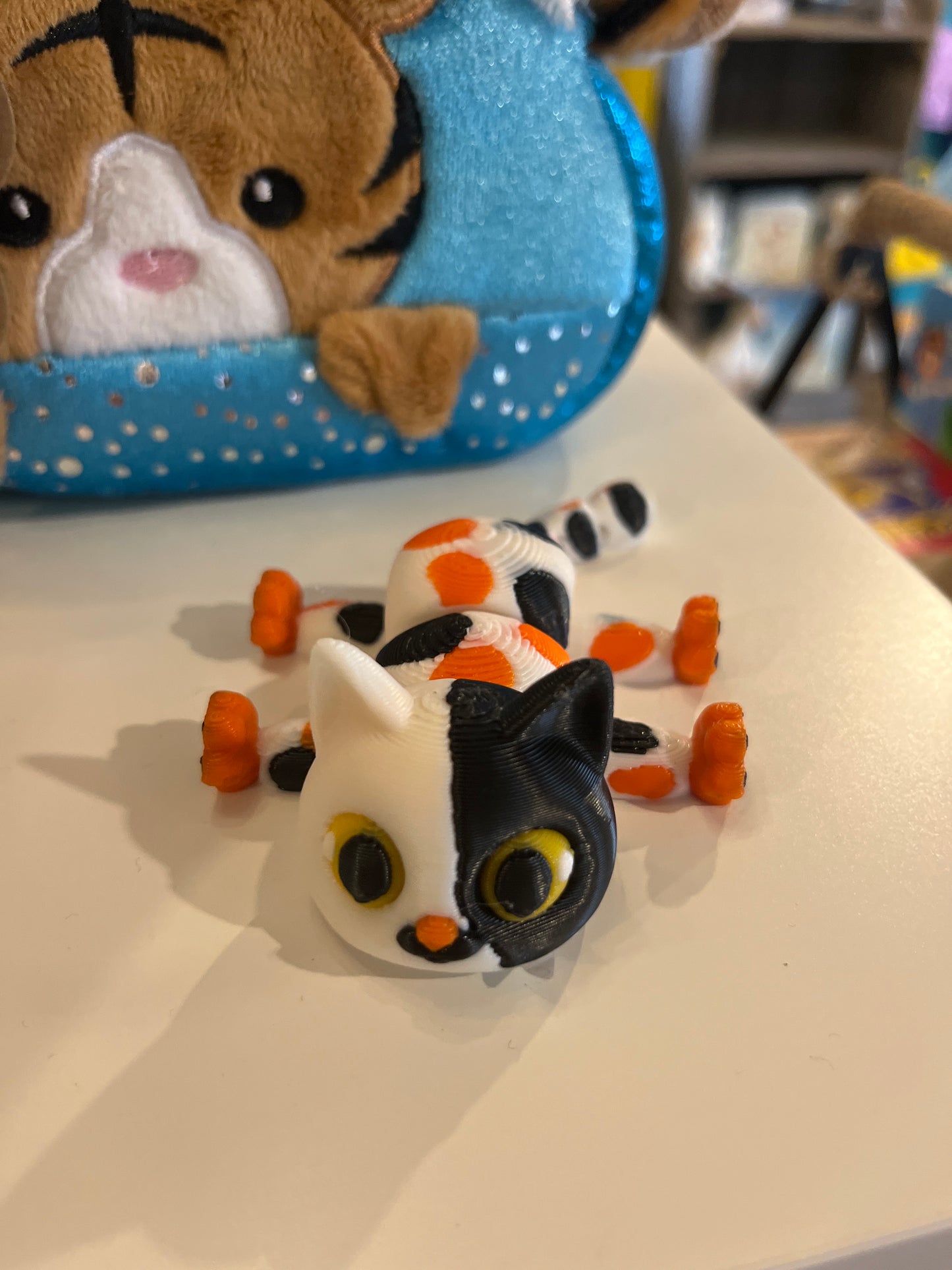 3D orange/black cat