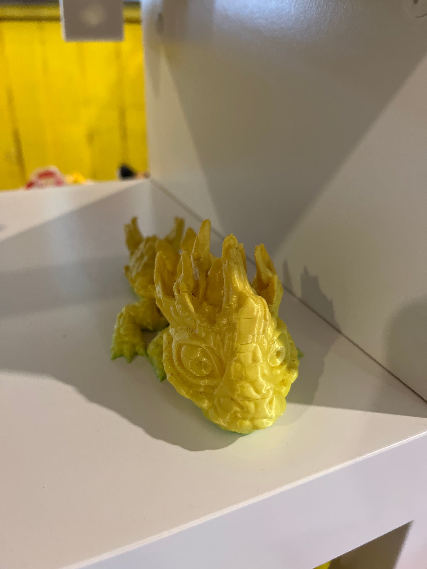 3D yellow dragon