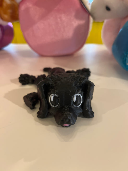 3D black dog