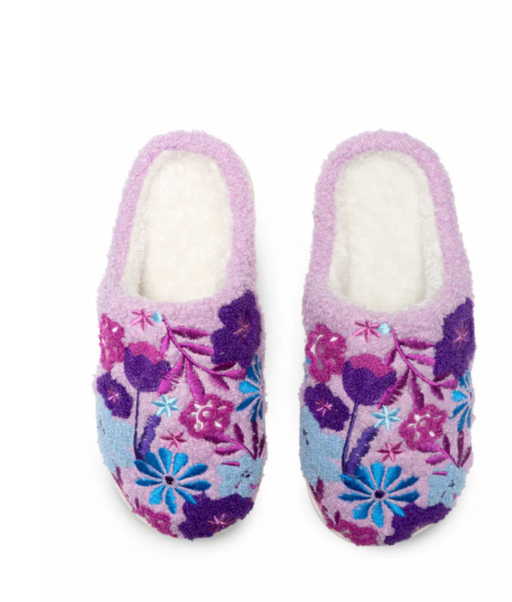 Purple Blossom Slipers