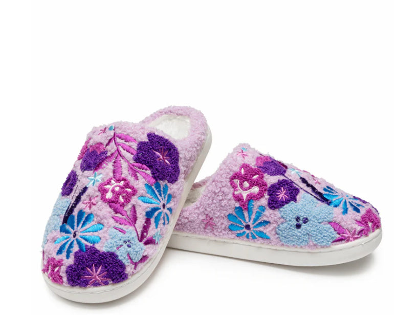 Purple Blossom Slipers