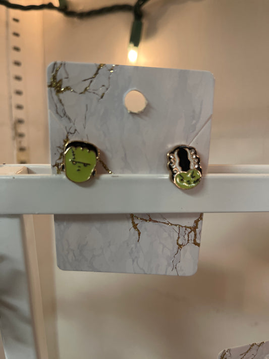 Mini Frankenstein earrings