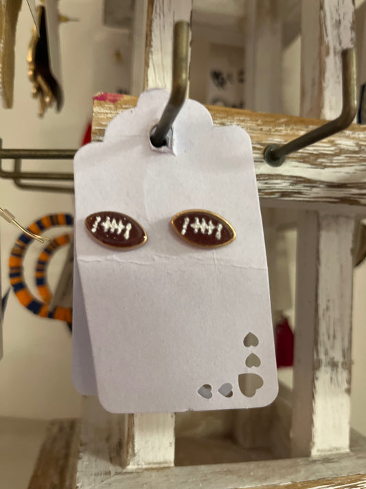 Mini football Earrings