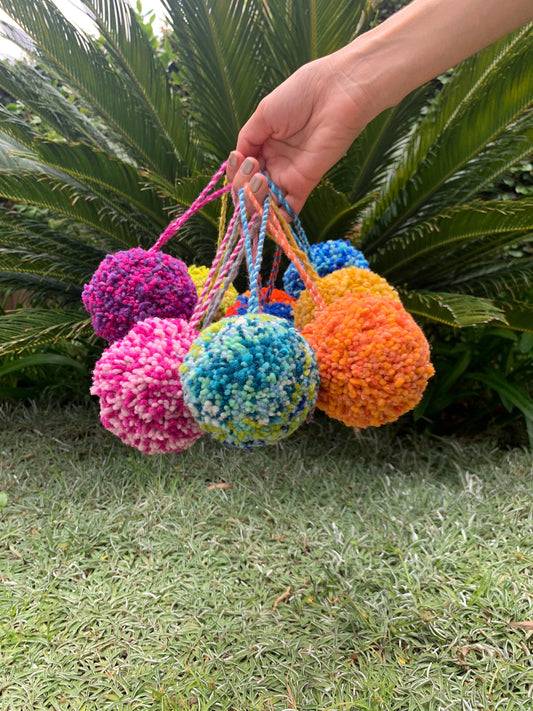 Wool Jumbo Pompom for Beach Bags by Tin Marin Brand