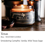 Texas 9oz Candle