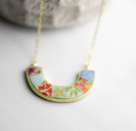 Beach Day Cradle Necklace