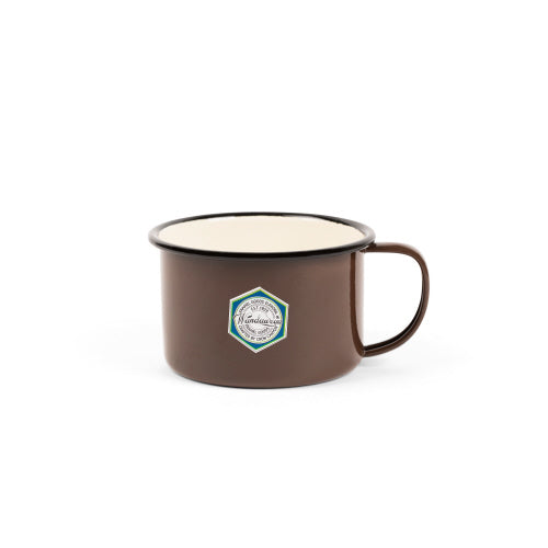 Brown & Cream Camping Soup Mug