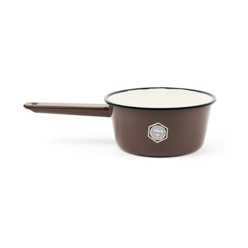 Brown & Cream Camping Sauce Pot