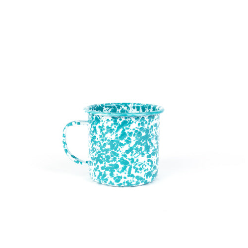 Turquoise 16oz Splatter Mug